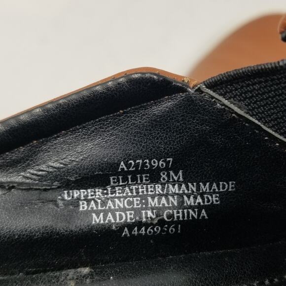 H By Halston Ellie Brown Slip on Mules Loafers Stretch Flats Women's Size 8 - Picture 10 of 14